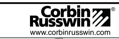 Corbin Russwin F9M57 Trim for ED5600 Wide Stile Mortise Wood or Composite Door Template_T30955 image on page 1