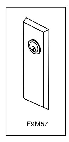 Corbin Russwin F9M57 Trim for ED5600 Wide Stile Mortise with IK (INTELLIKEY) Metal Door Template_T30966 image on page 1