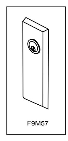 Corbin Russwin F9M57 Trim for ED5600 Wide Stile Mortise with IK (INTELLIKEY) Wood or Composite Door Template_T30967 image on 