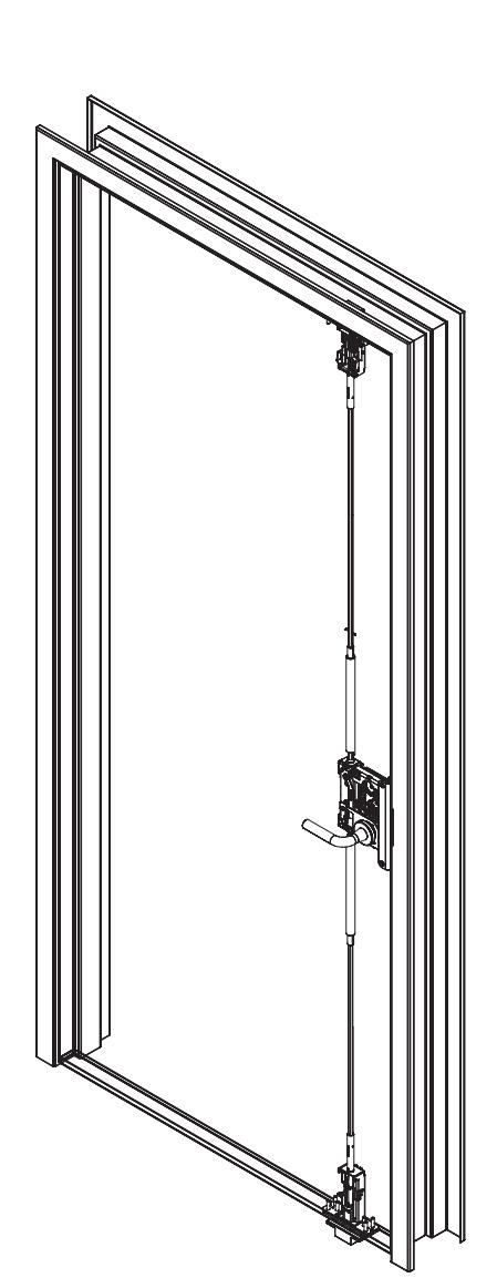 Corbin Russwin FE6600 Series Multi-Point Lock Installation Instructions image on page 1