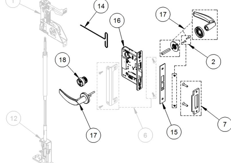Corbin Russwin FE6600 Series Multi-Point Lock Installation Instructions image on page 4