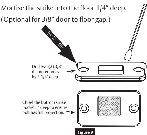 Corbin Russwin FE6600 Series Multi-Point Lock Installation Instructions diagram on page 9