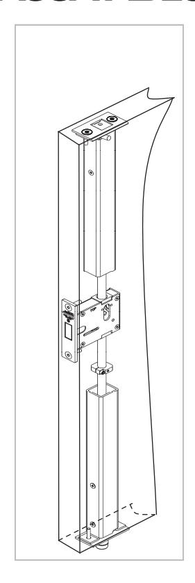 Corbin Russwin FE6700 Series Multi-Point Lock Installation Instructions image on page 1