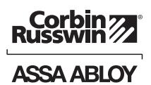Corbin Russwin FE6700 Series Multi-Point Lock Installation Instructions image on page 9