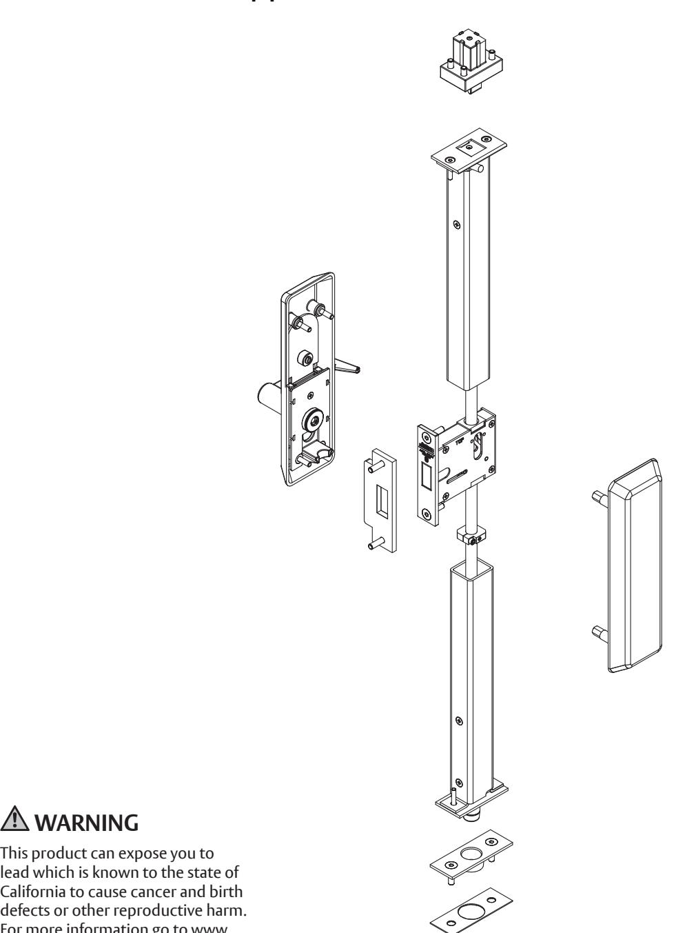 Corbin Russwin FE6700 Series Multi-Point Locks Window Shutter Applications Installation Instructions_FM327 image on page 1