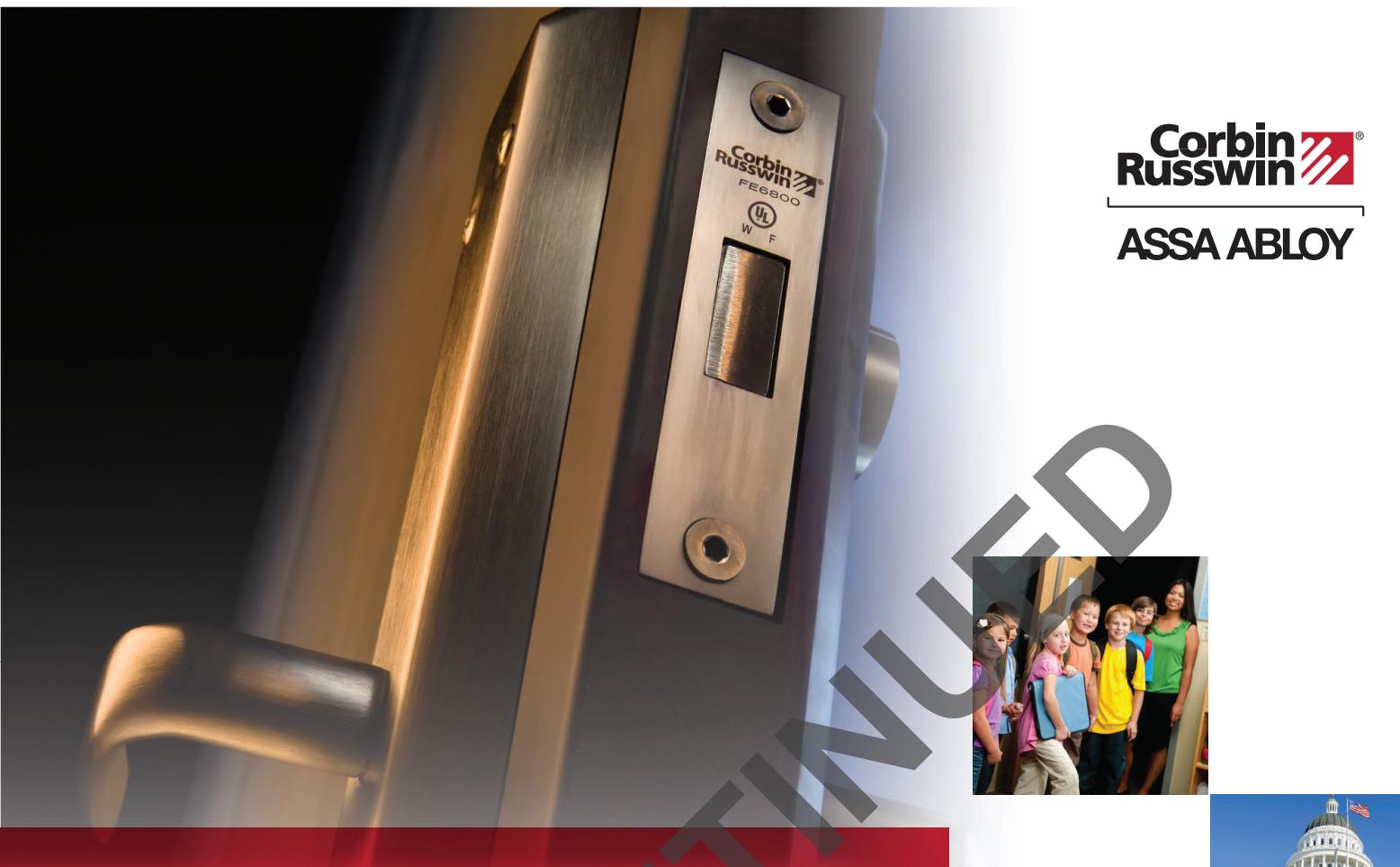 Corbin Russwin FE6800 Series Multi-Point Catalog_45067 image on page 1