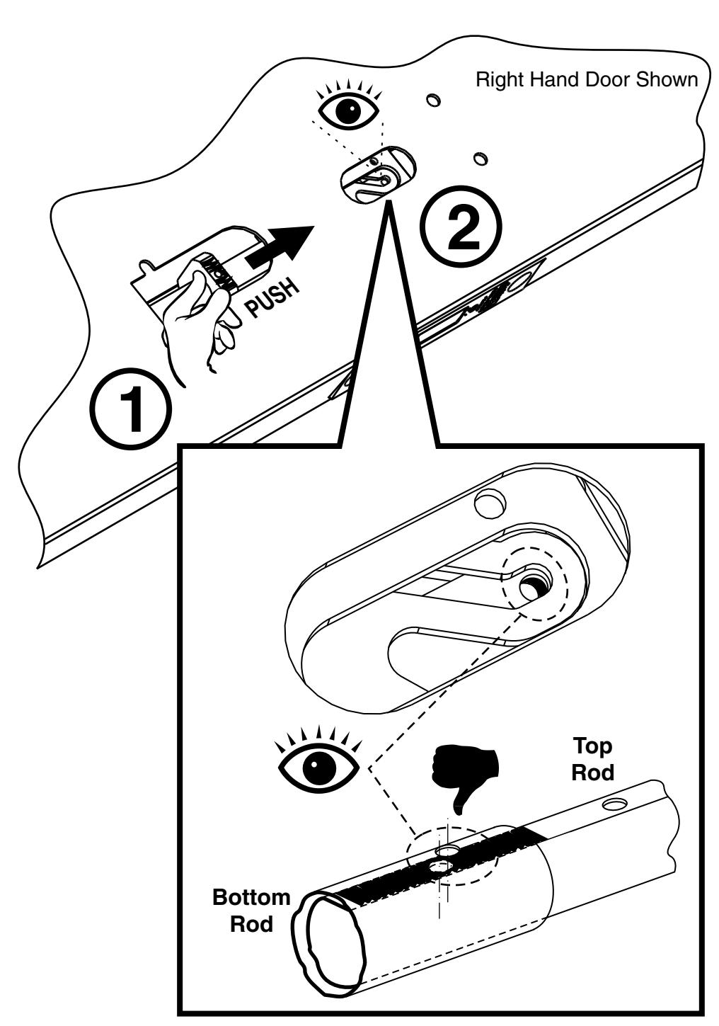 Corbin Russwin FE6800 Series Multi-Point Lock Installation Instructions diagram on page 11