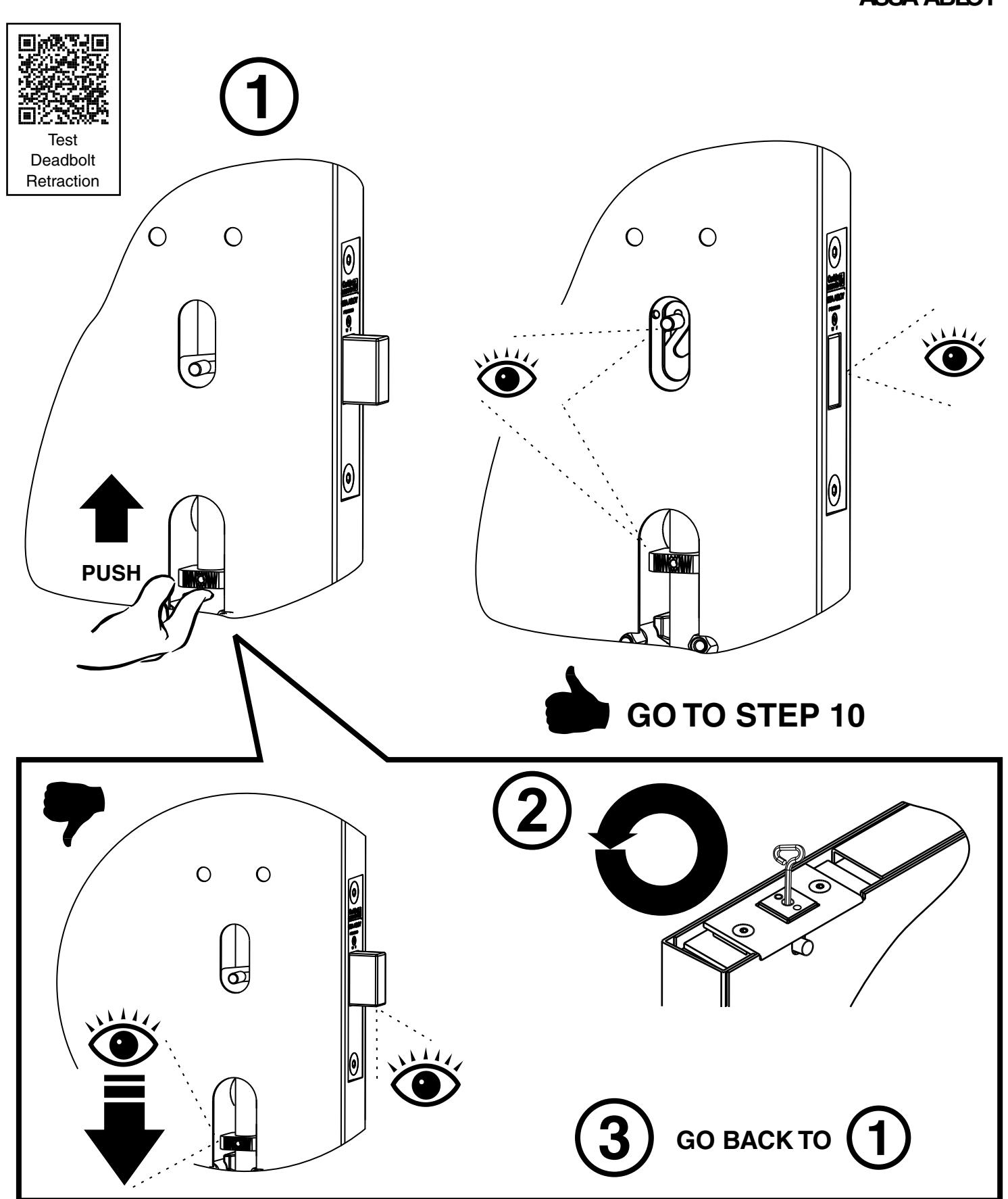 Corbin Russwin FE6800 Series Multi-Point Lock Installation Instructions diagram on page 14