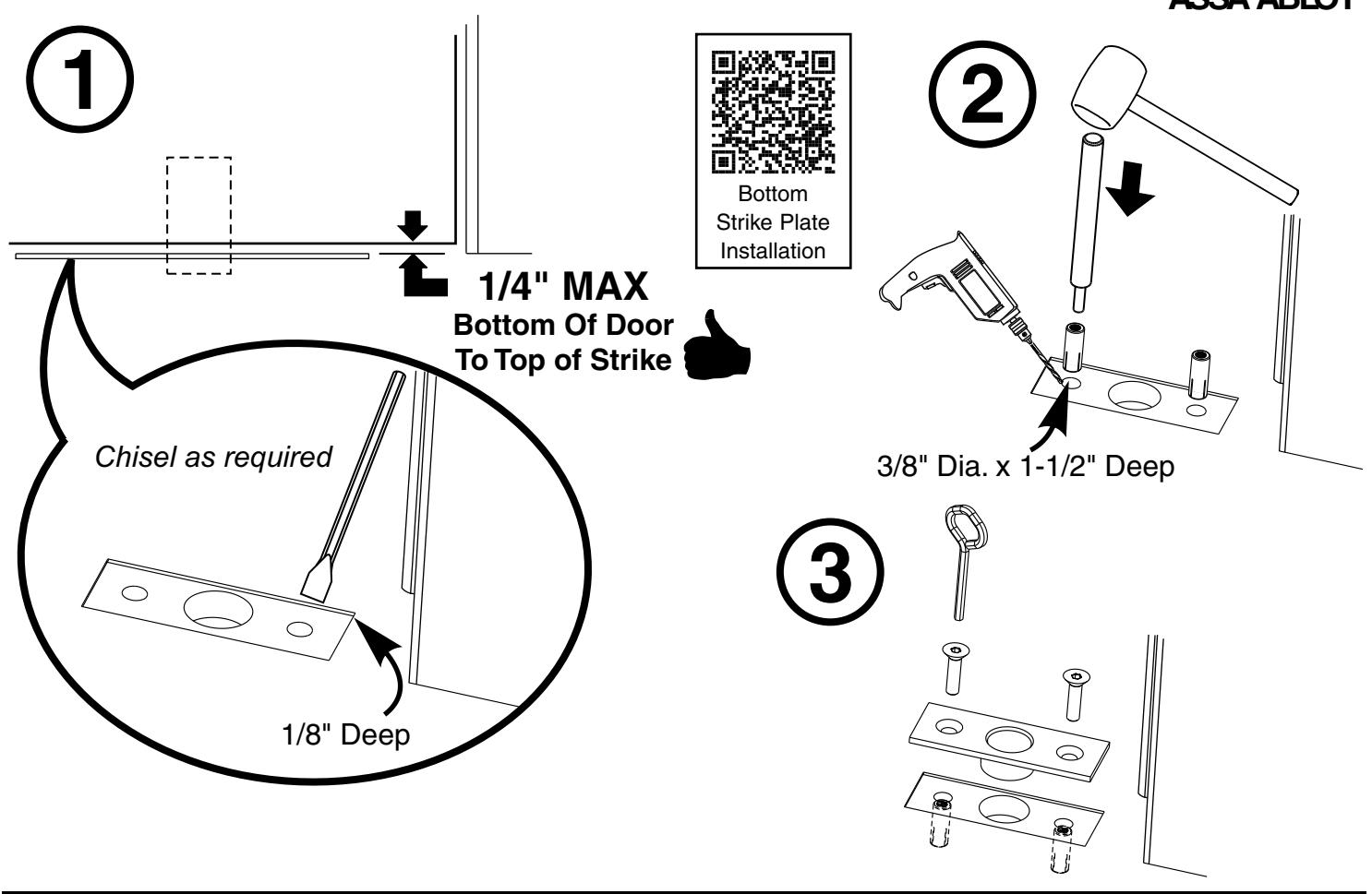 Corbin Russwin FE6800 Series Multi-Point Lock Installation Instructions diagram on page 20