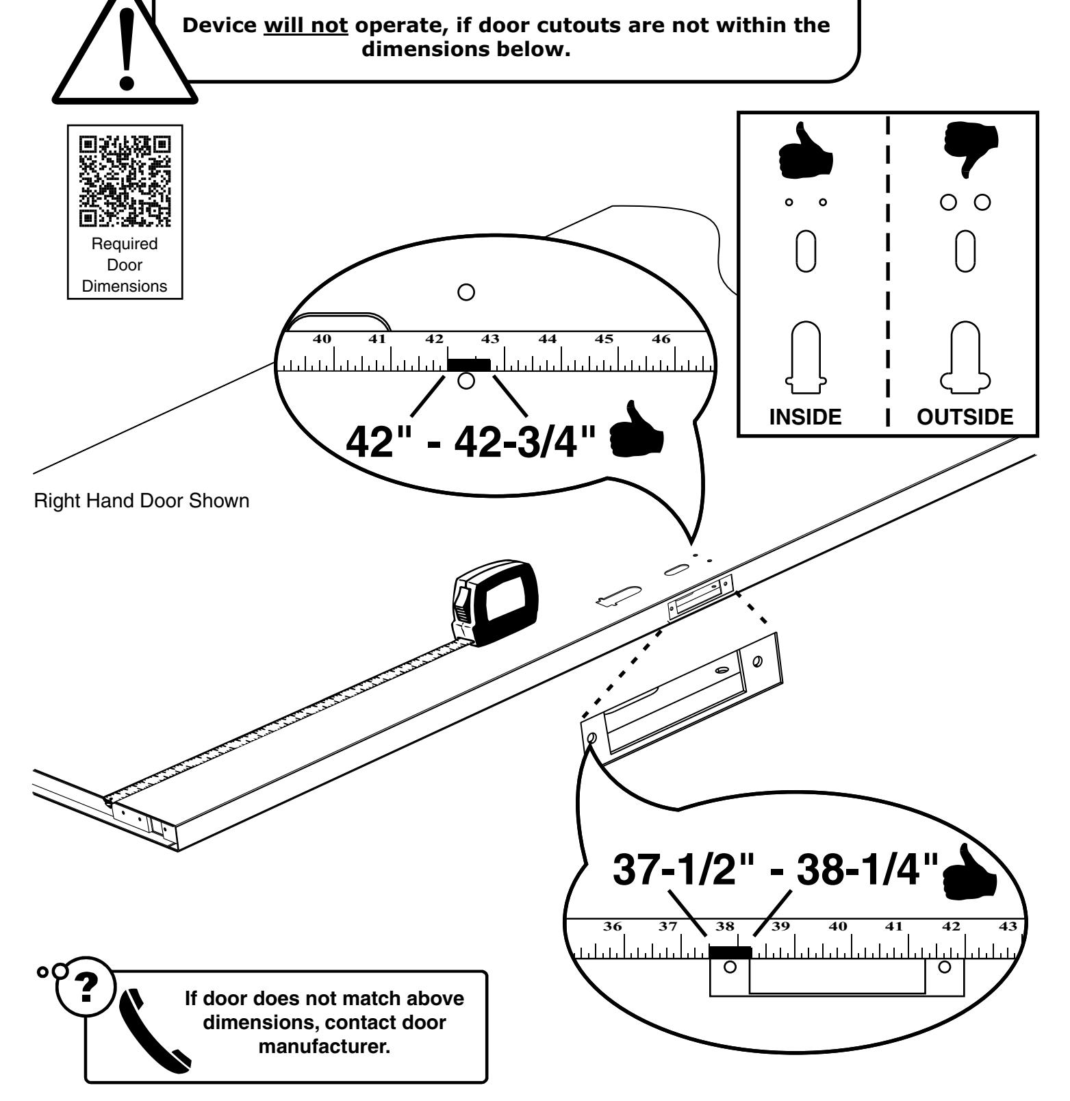 Corbin Russwin FE6800 Series Multi-Point Lock Installation Instructions diagram on page 4