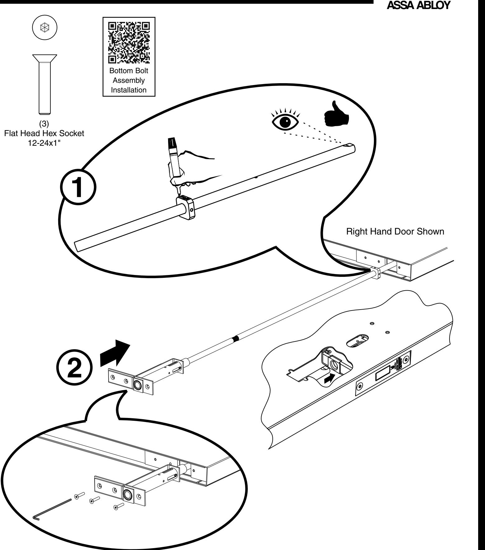 Corbin Russwin FE6800 Series Multi-Point Lock Installation Instructions diagram on page 6