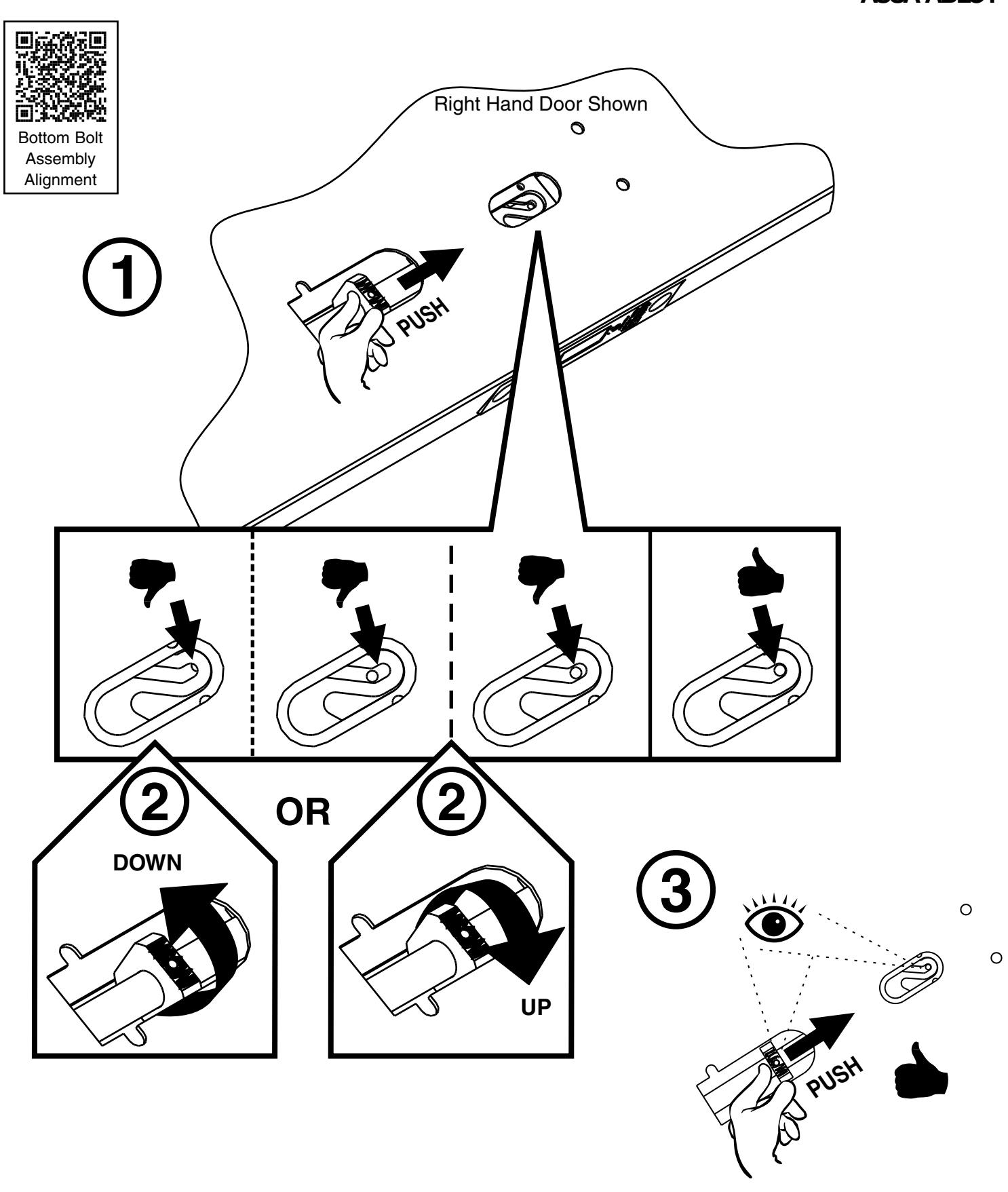 Corbin Russwin FE6800 Series Multi-Point Lock Installation Instructions diagram on page 7