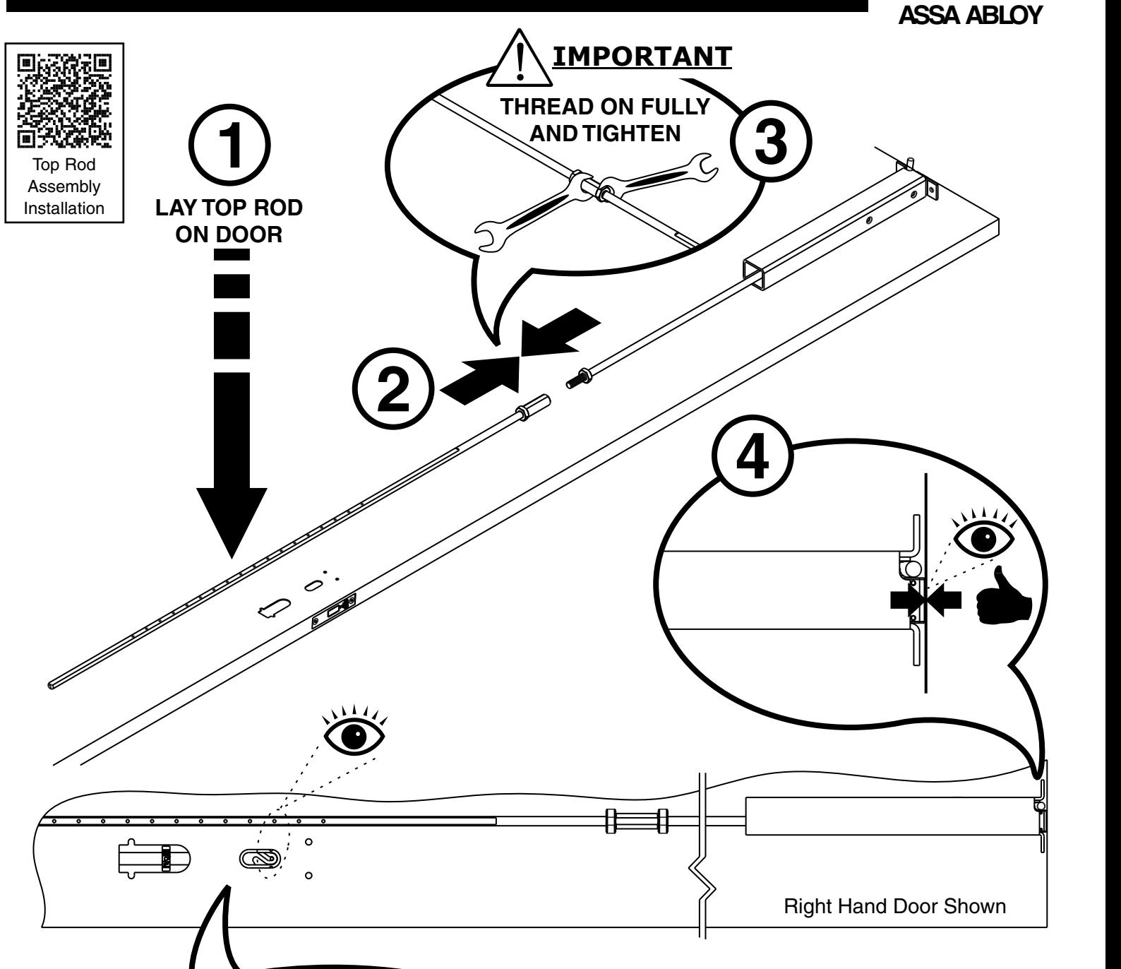 Corbin Russwin FE6800 Series Multi-Point Lock Installation Instructions diagram on page 8