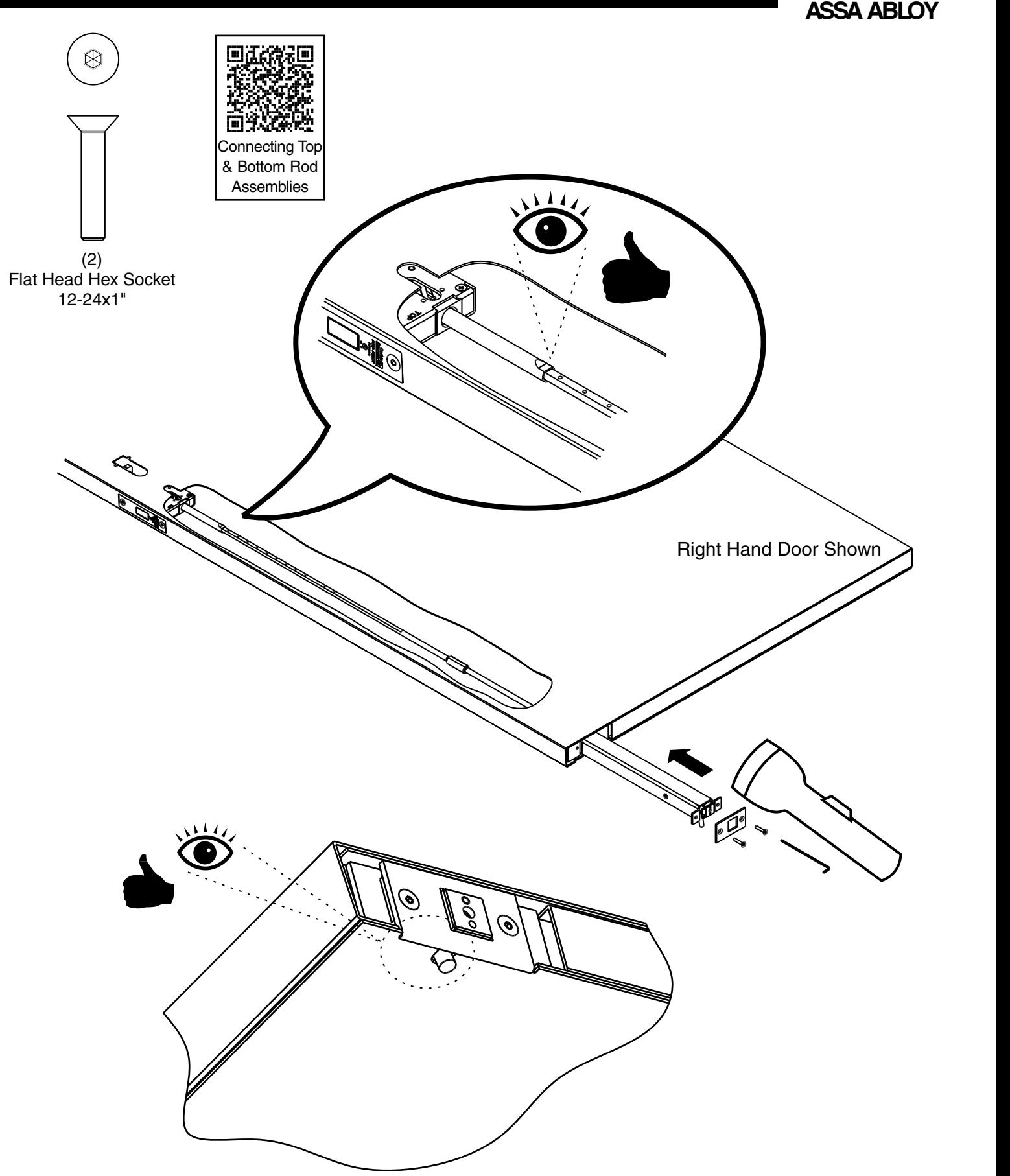 Corbin Russwin FE6800 Series Multi-Point Lock Installation Instructions image on page 9