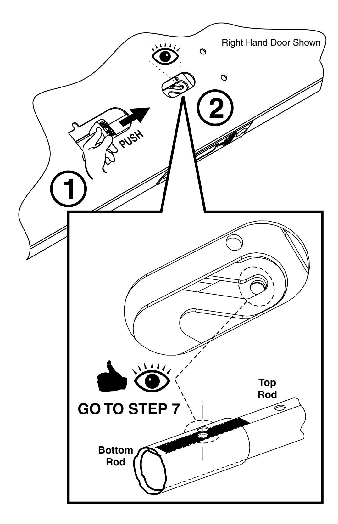 Corbin Russwin FE6800 Series Multi-Point Lock Installation Instructions diagram on page 10