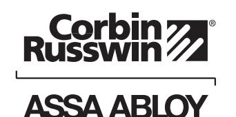 Corbin Russwin Freewheeling Lever with Escutcheon Trim for MP6600 Series Multi-Point Locks Installation Instruct…_FM524 image