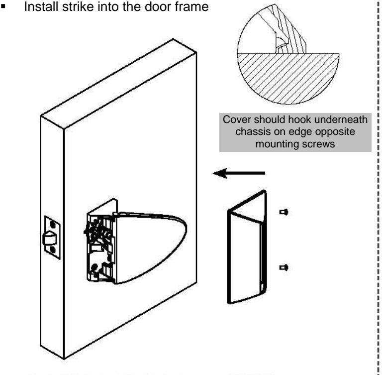 Corbin Russwin HP3000 Series Tubular Lock Installation Instructions image on page 4