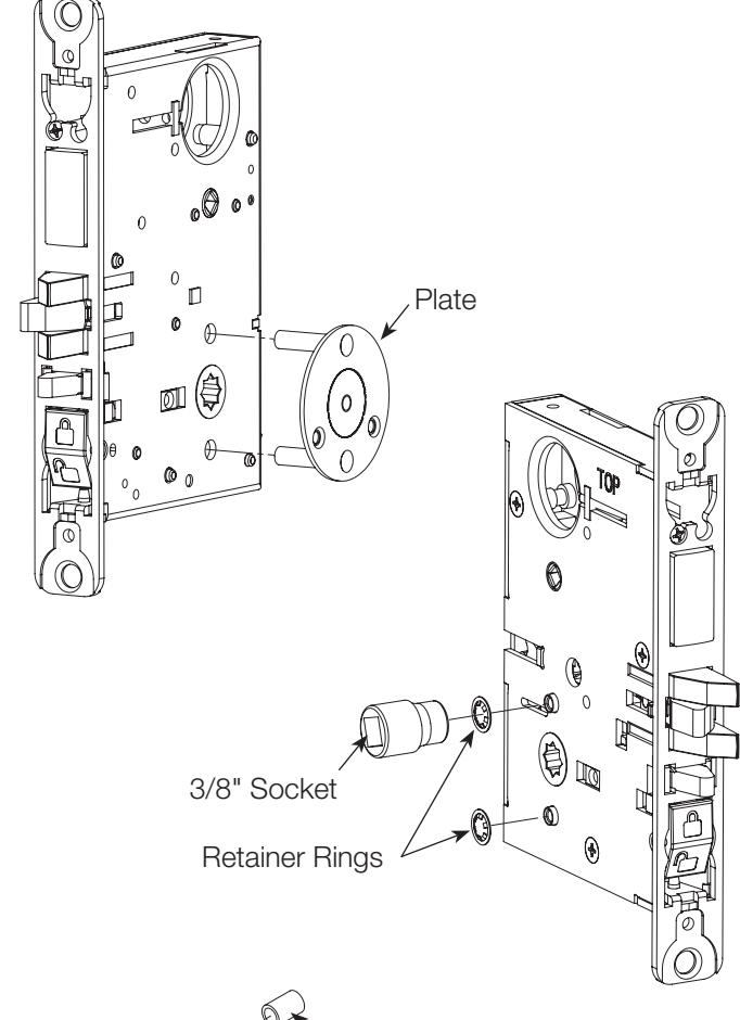 Corbin Russwin Half Trim Kit (M30) for ML2000 Series Mortise Locks Installation Instructions_FM487 image on page 1
