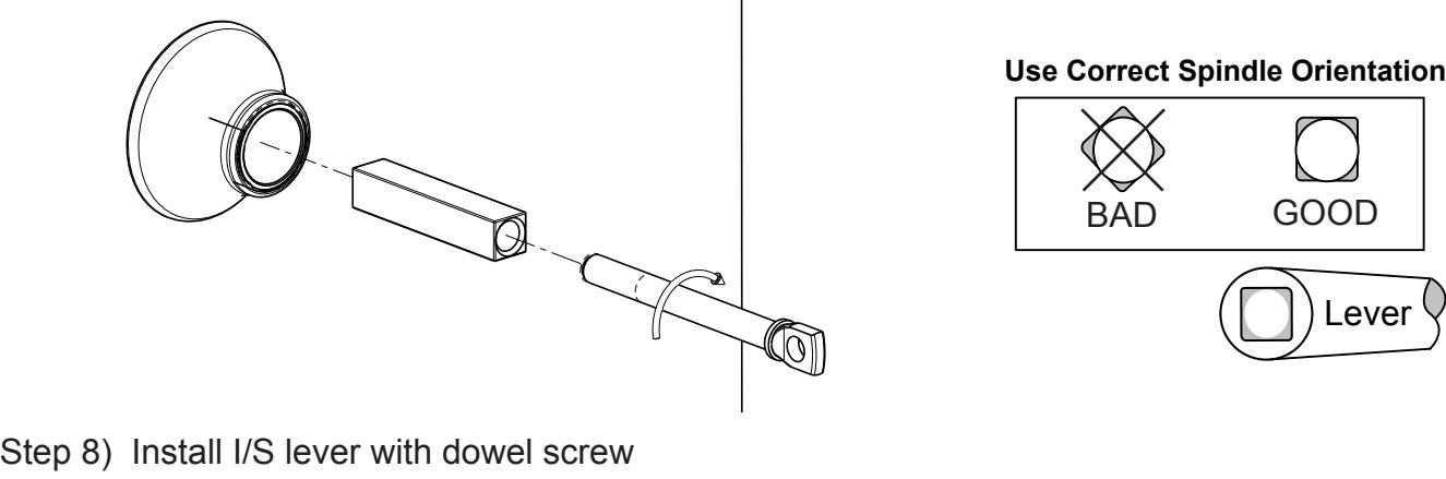 Corbin Russwin Inspire Roseless Designer Trim for ML2000 Series Mortise Locks Installation Instructions_FM340 image on page 6