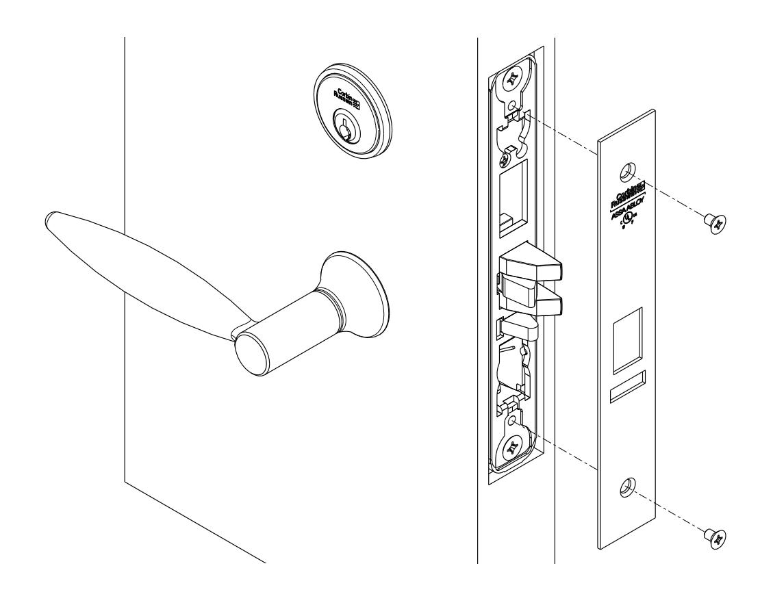 Corbin Russwin Inspire Roseless Designer Trim for ML2000 Series Mortise Locks Installation Instructions_FM340 image on page 7