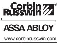 Corbin Russwin K1M57 Key Only Trim for ED5600(A) Wide Stile Mortise Metal, Wood or Composite Doors Template_T31190 diagram on