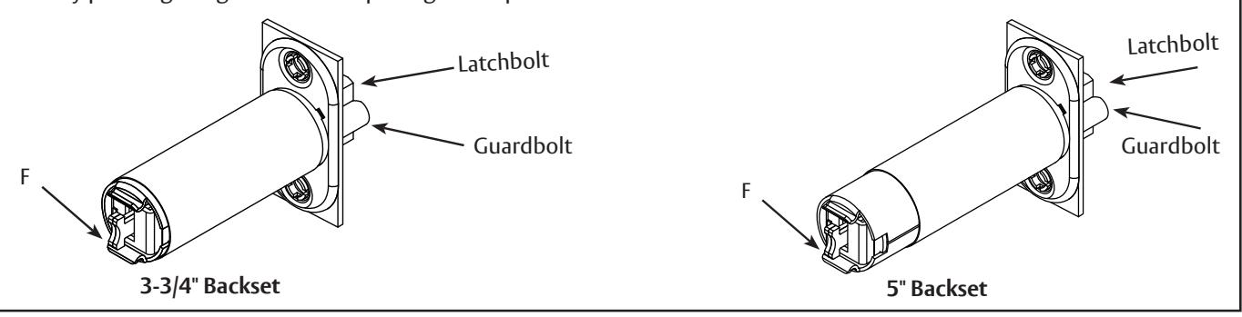 Corbin Russwin Latch Extension Assembly for Cylindrical Lever Locks with 3-3, 4 and 5 Backsets Installation I…_FM641 image on