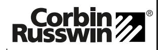 Corbin Russwin Lever Handle Control ED3000 Series Installation Instructions image on page 2