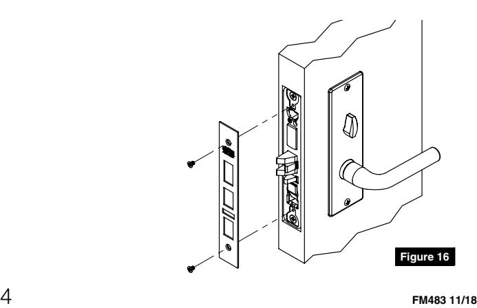 Corbin Russwin M, N, and P Escutcheon Trim for ML2000 Series Mortise Locks Installation Instructions_FM483 image on page 4