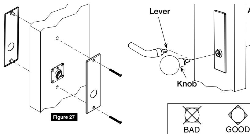 Corbin Russwin M, N, and P Escutcheon Trim for ML2000 Series Mortise Locks Installation Instructions_FM483 image on page 7