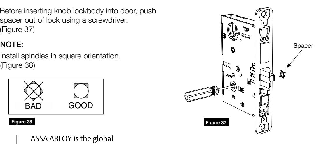 Corbin Russwin M, N, and P Escutcheon Trim for ML2000 Series Mortise Locks Installation Instructions_FM483 image on page 8