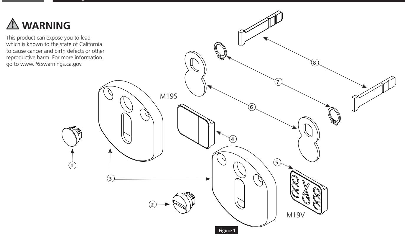 Corbin Russwin M19S, M19V Occupancy Indicators with Emergency Release for BL6600 and FE6600 Series Multi-Point Lo…_FM470 diag