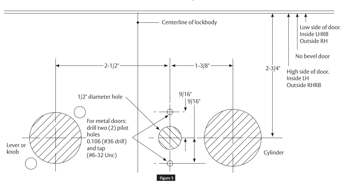 Corbin Russwin M19S, M19V Occupancy Indicators with Emergency Release for MP6600 Series Multi-Point Locks Install…_FM527 diag
