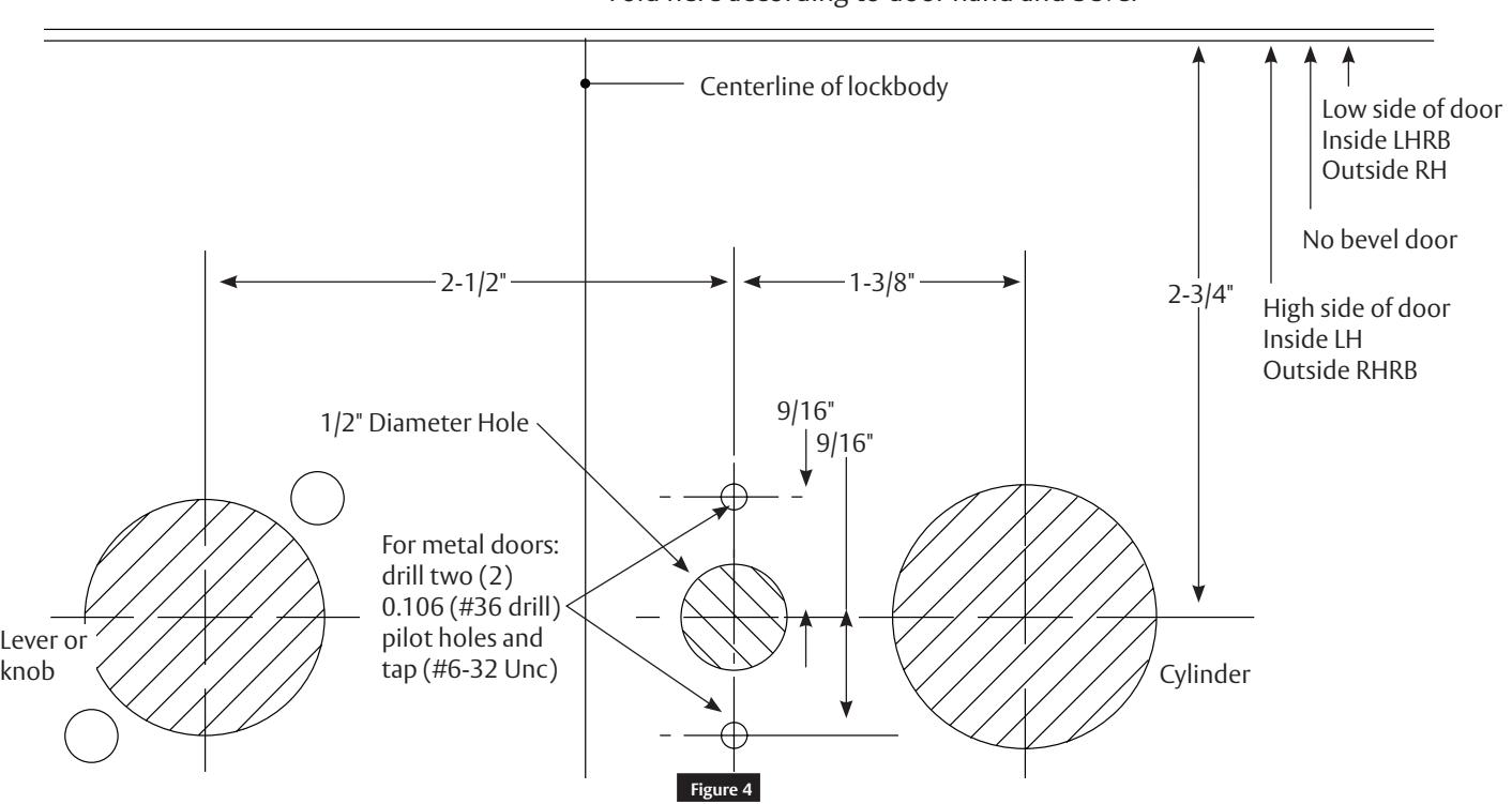 Corbin Russwin M19SN, M19VN – Secured Indicator Rose Kit for MP6600 Series Multi-Point Locks Installation Instruc…_FM528 diag