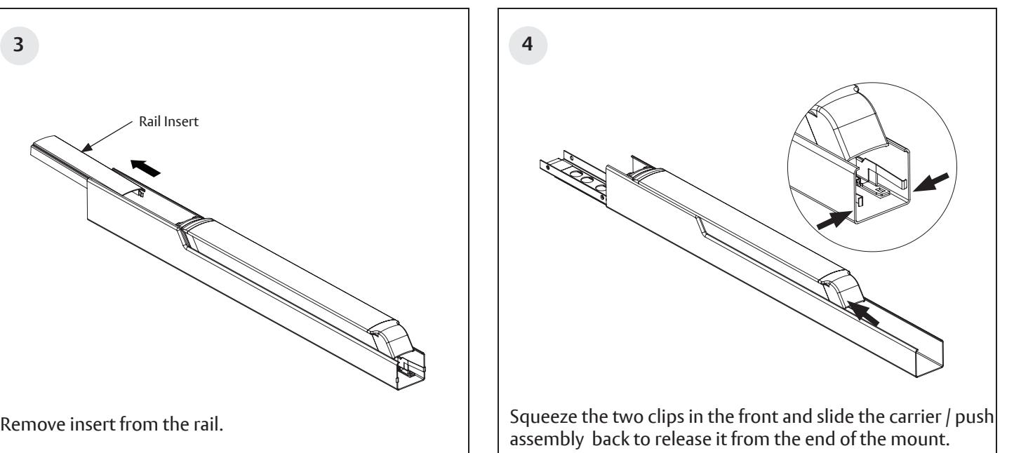 Corbin Russwin MELR Retrofit Kit for PED4000 and PED5000 Series Narrow and Wide Stile Installation Instructions_FM805 diagram