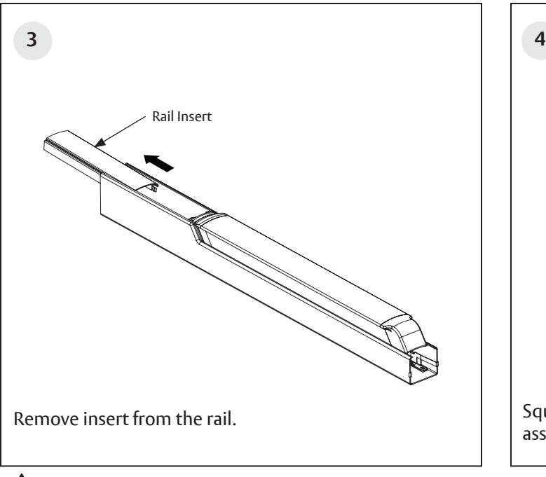 Corbin Russwin MELR Retrofit Kit for PED4000 and PED5000 Series Narrow and Wide Stile Installation Instructions_FM805 diagram
