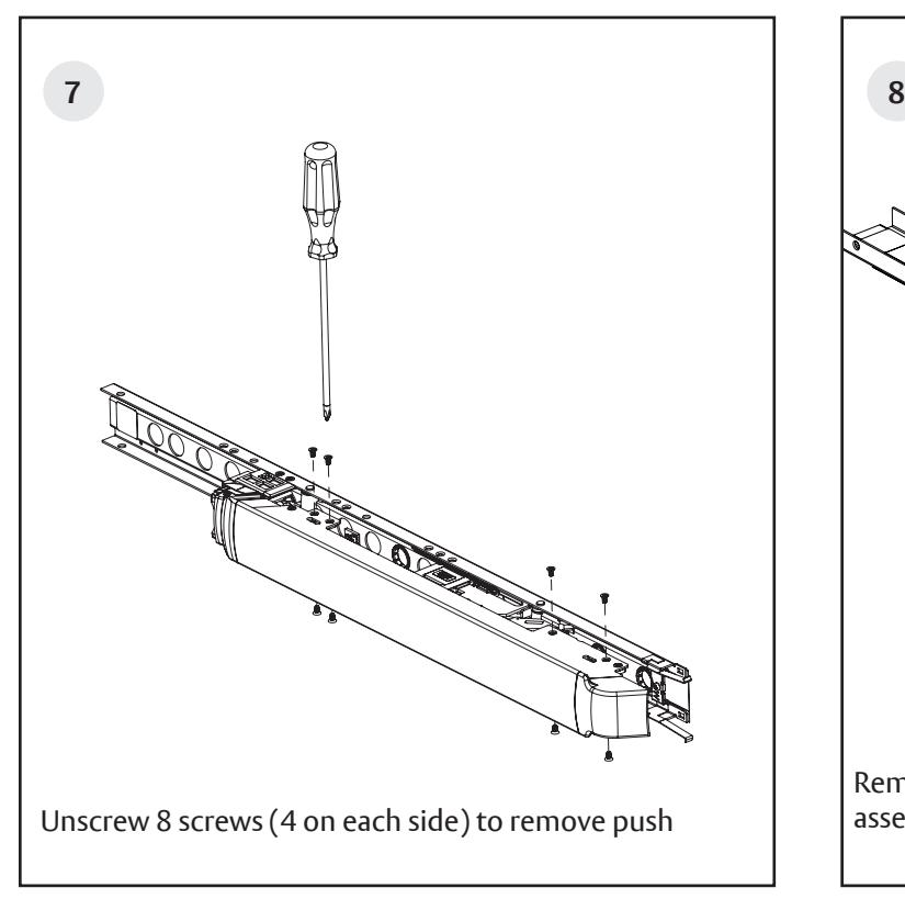 Corbin Russwin MELR Retrofit Kit for PED4000 and PED5000 Series Narrow and Wide Stile Installation Instructions_FM805 diagram