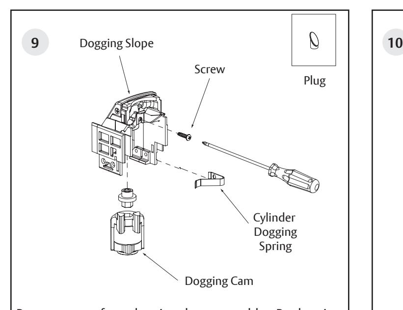 Corbin Russwin MELR Retrofit Kit for PED4000 and PED5000 Series Narrow and Wide Stile Installation Instructions_FM805 diagram