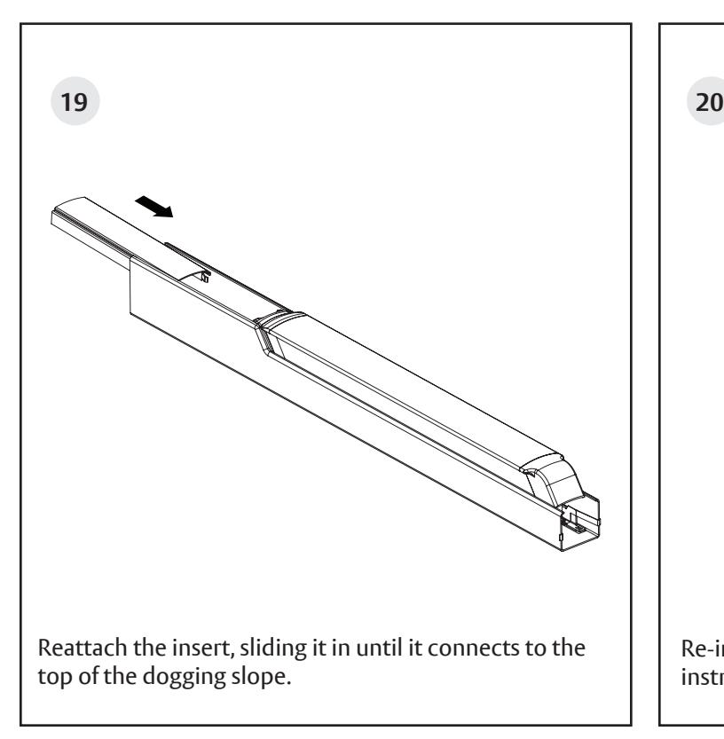 Corbin Russwin MELR Retrofit Kit for PED4000 and PED5000 Series Narrow and Wide Stile Installation Instructions_FM805 diagram