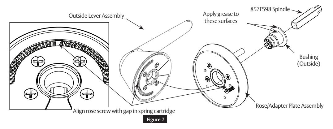 Corbin Russwin ML2000 Series BLSS Freewheeling Trim Retroflit Installation Instructions image on page 5