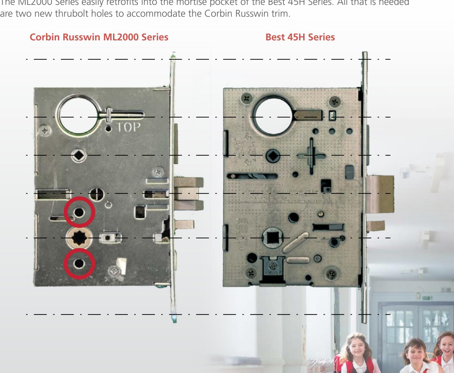 Corbin Russwin ML2000 Series Comparison Brochure_45509 diagram on page 4