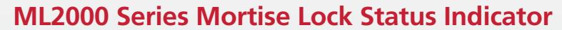 Corbin Russwin ML2000 Series Mortise Lock Status Indicator Sell Sheet_45584 image on page 1