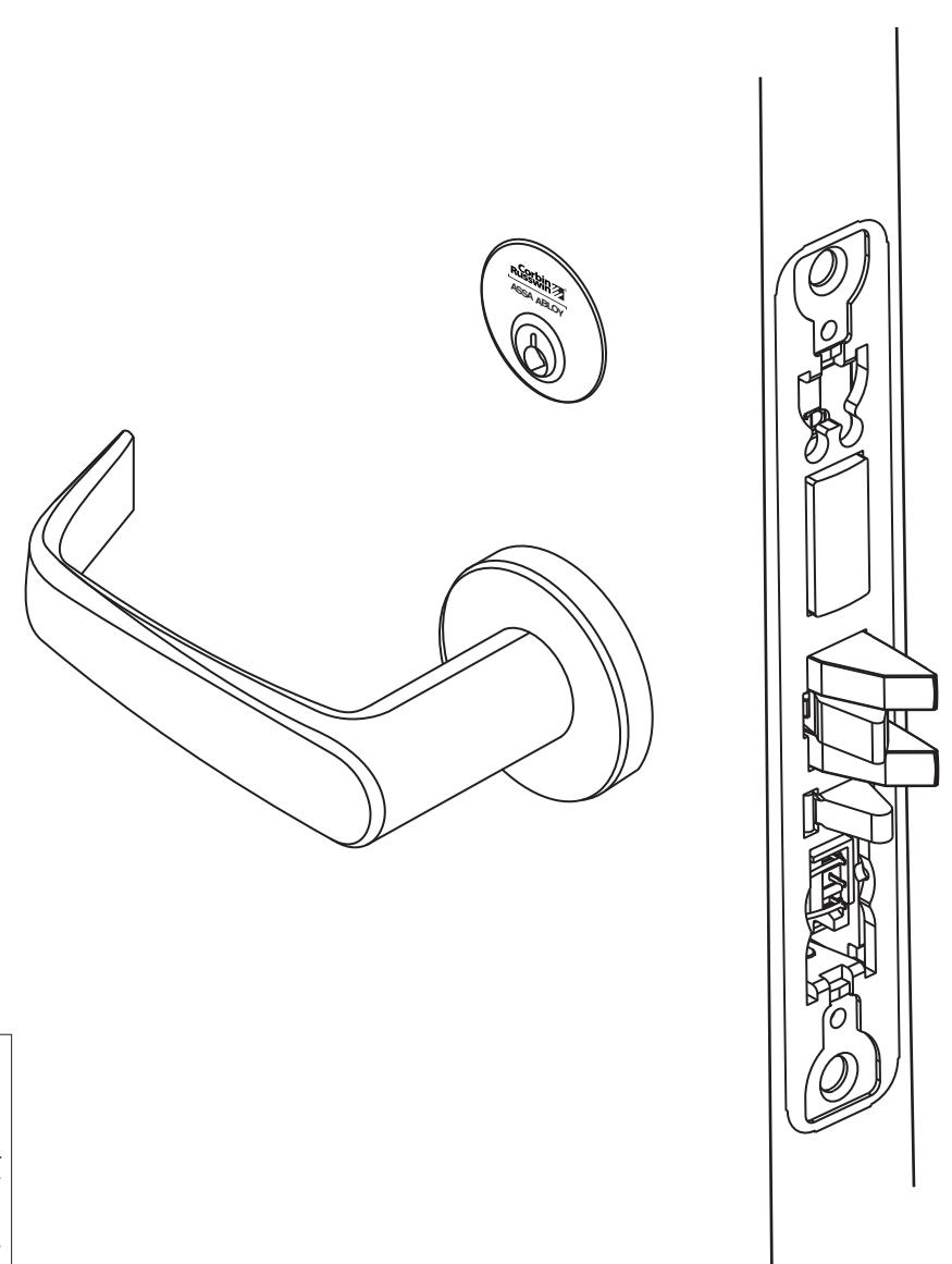 Corbin Russwin ML20900 Series Electrified Mortise Lockset Installation Instructions image on page 1