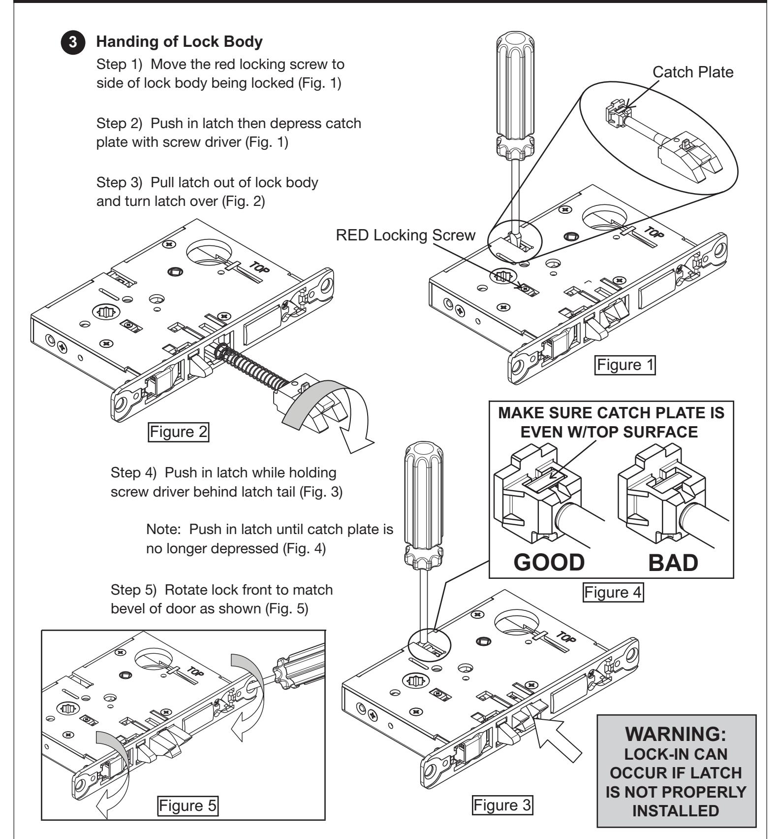 Corbin Russwin ML20900 Series Electrified Mortise Lockset Installation Instructions diagram on page 6