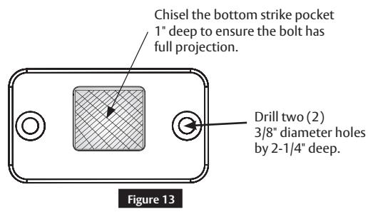 Corbin Russwin MP6600 Series Multi-Point Locks Installation Instructions_FM523 diagram on page 9