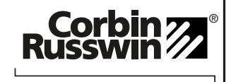 Corbin Russwin MP9800 Series Multi-Point Lock Auxiliary Control Installation Instructions image on page 2