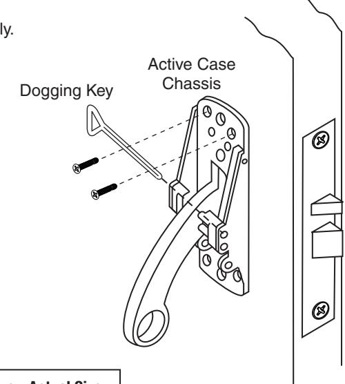 Corbin Russwin Mortise Exit Device ED3600 Series Installation Instructions diagram on page 3