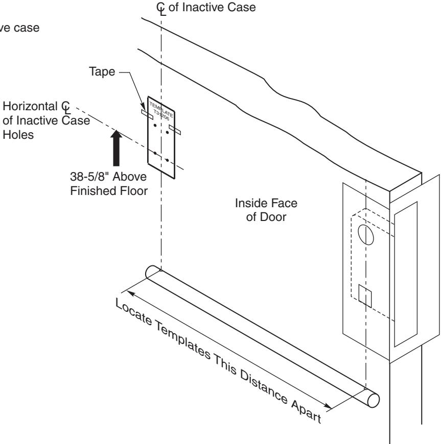 Corbin Russwin Mortise Exit Device ED3600 Series Installation Instructions image on page 4