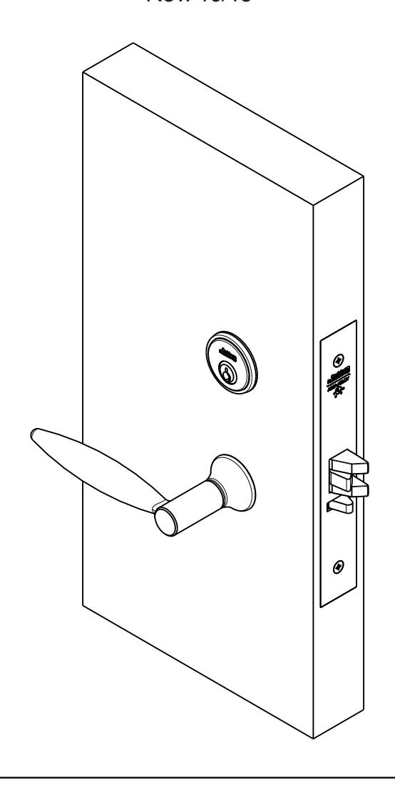Corbin Russwin Mortise Lock Inspire Roseless Trim Installation Instructions image on page 1
