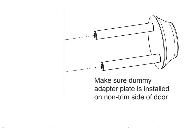 Corbin Russwin Mortise Lock Inspire Roseless Trim Installation Instructions image on page 11