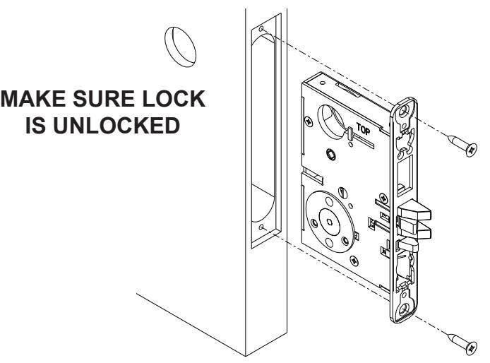 Corbin Russwin Mortise Lock Inspire Roseless Trim Installation Instructions image on page 8